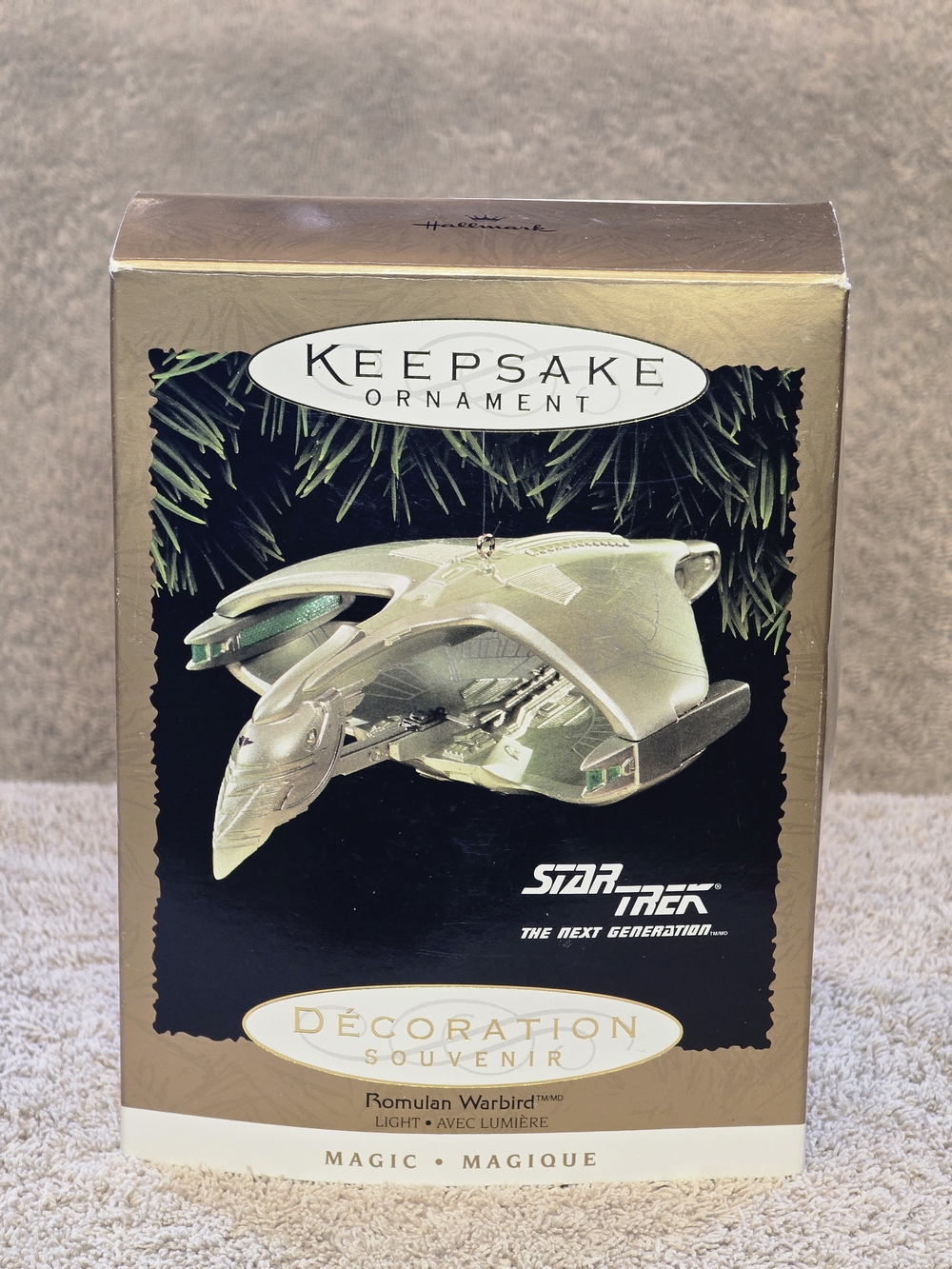 Hallmark Keepsake Magic Ornament - The Romulan Warbird STAR TREK: TNG